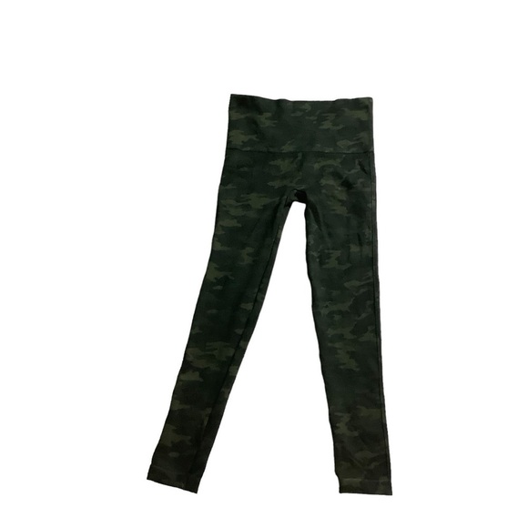 SPANX Green Camo Look At Me Now Leggings Size Medium - Picture 3 of 7